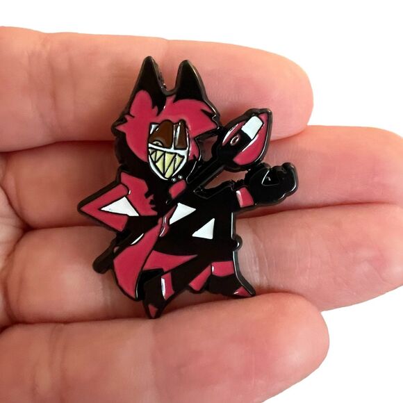 Hazbin Hotel Alastor Enamel Pin - Picture 4 of 8